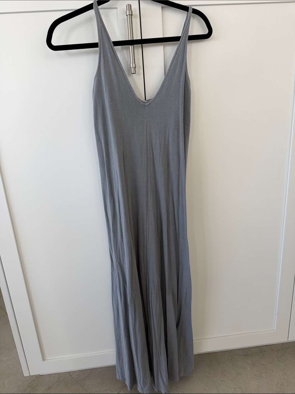 James Perse Gray Slip Maxi Dress